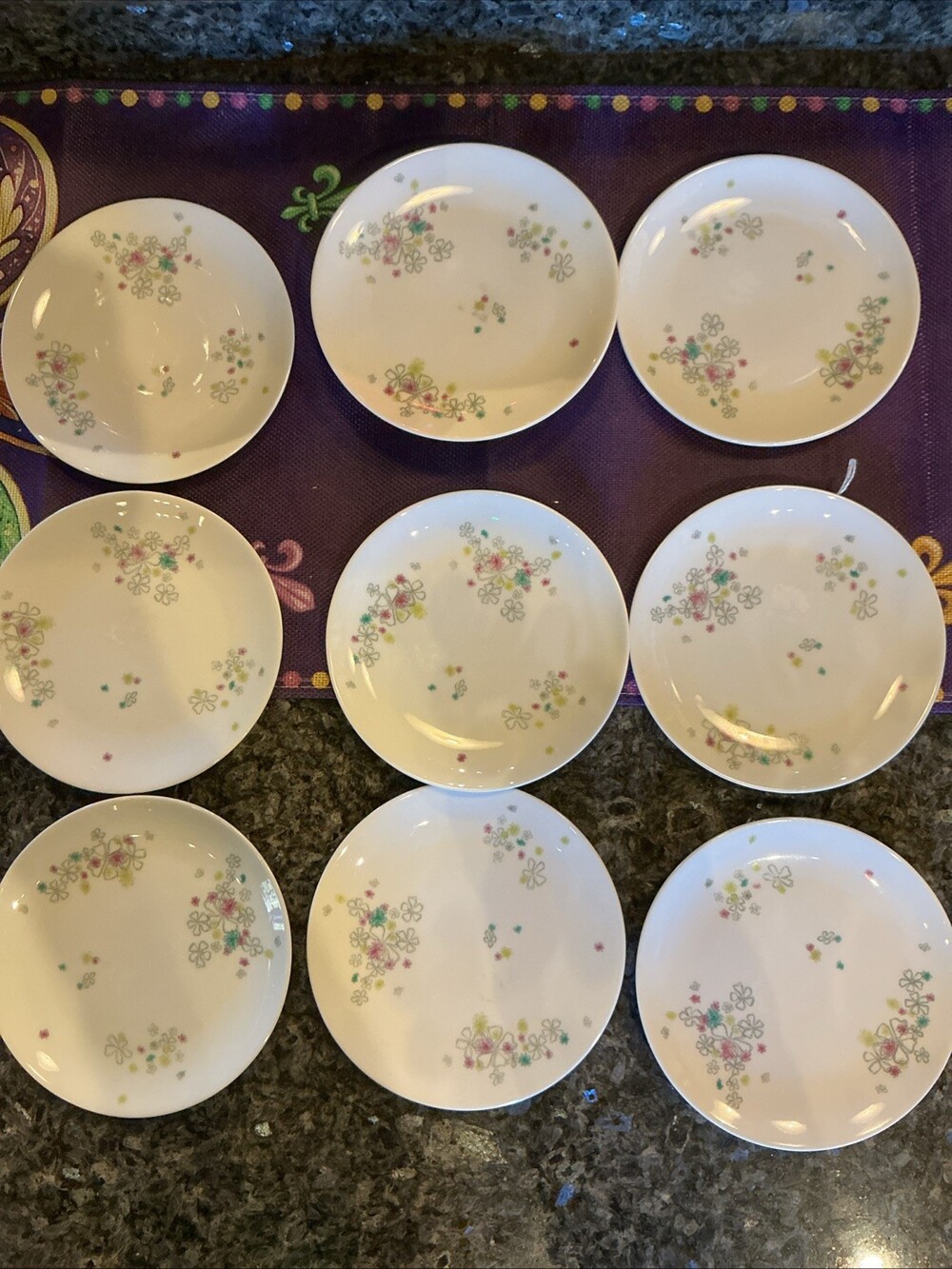 (12) 6” MCM Rosenthal Raymond Loews “Gayety” Continental China Plates